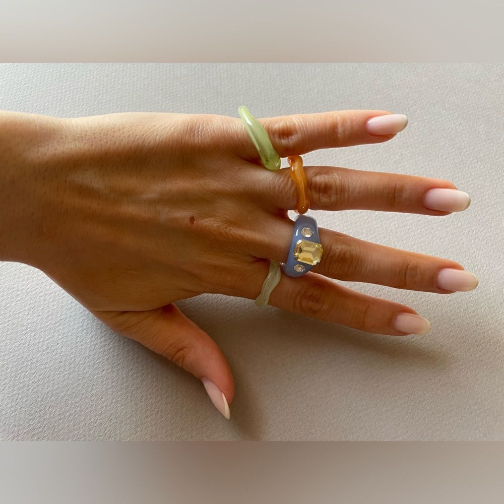 Colorful Kids Ring Set M386 - Picture 2 of 2